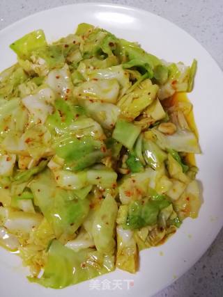 酸辣包心菜的做法步骤：5
