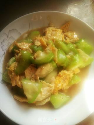 丝瓜炒鸡蛋的做法步骤：10