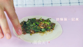 鸡肉苋菜锅贴的做法步骤：6