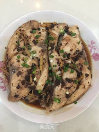 豆豉蒸鱼腩的做法步骤：7