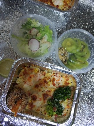 海鲜火腿焗饭的做法步骤：8