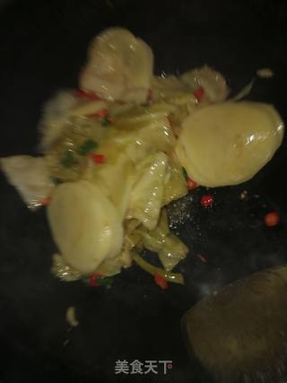 泡菜土豆片的做法步骤：4