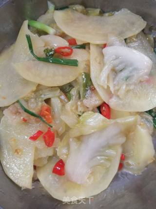 泡菜土豆片的做法步骤：5