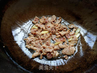 大葱炒肉片的做法步骤：4