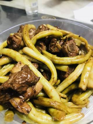 排骨炖豆角的做法步骤：10