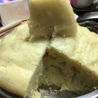 预祝大家中秋节快乐哈哈哈，第一次蒸这蛋糕，只能叫它馒头蛋糕的做法步骤：6