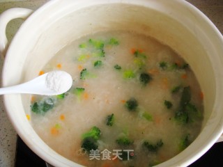 蔬菜虾仁粥的做法步骤：6