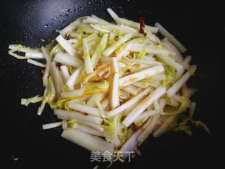 拌炒白菜的做法步骤：4
