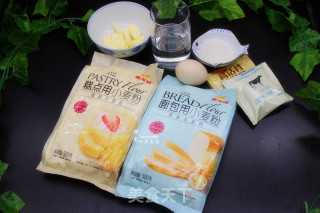 肉松面包卷的做法步骤：1