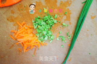 10个月以上辅食肉末蔬菜玉子烧的做法步骤：3