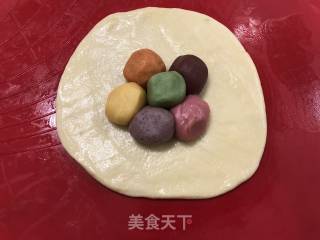 彩虹蛋黄酥的做法步骤：13