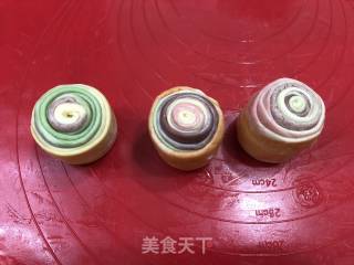 彩虹蛋黄酥的做法步骤：18