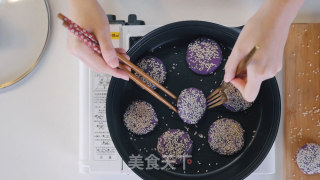 紫薯糯米饼【初味日记】的做法步骤：8
