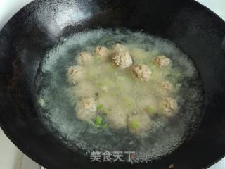 小油菜鲜蘑肉圆汤的做法步骤：14
