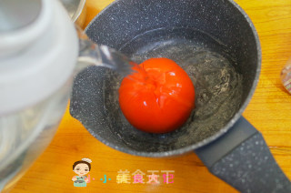 12个月以上番茄肉末夹心面条饼的做法步骤：1
