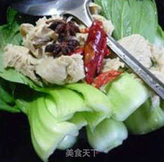 面筋青菜的做法步骤：6