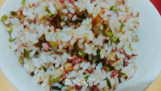 肉馅炒米饭的做法步骤：5