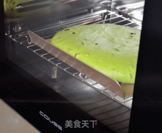 抹茶奶酪软欧包的做法步骤：6