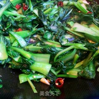 炒青菜的做法步骤：7