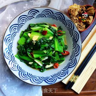 炒青菜的做法步骤：8