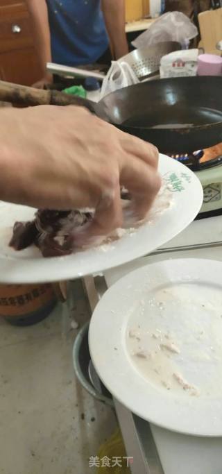 炸肝儿的做法步骤：2