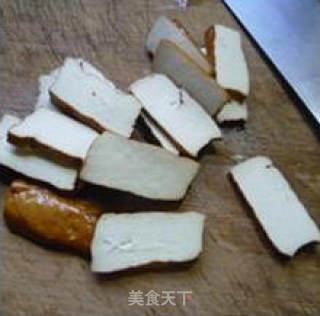 韭菜白灵菇炒香干的做法步骤：6