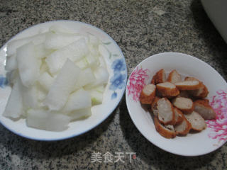北极翅炒冬瓜的做法步骤：1