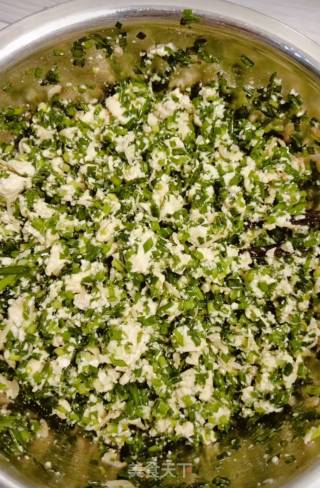 韭菜虾皮豆腐馅饼的做法步骤：10
