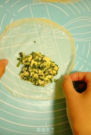 韭菜虾皮豆腐馅饼的做法步骤：11