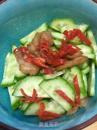 炒肉拌黄瓜的做法步骤：9