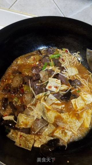 鸭血冒菜的做法步骤：7