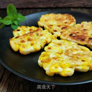 香甜玉米饼的做法步骤：10