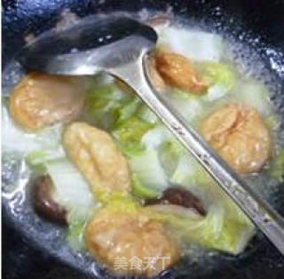 香菇油面筋娃娃菜的做法步骤：11