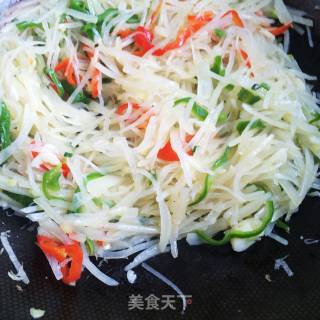 醋溜土豆丝的做法步骤：6