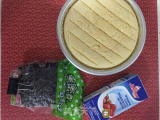 蜜豆奶油蛋糕的做法步骤：1