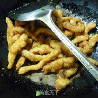 椒盐香酥鸡柳的做法步骤：15