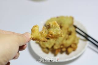炸平菇的做法步骤：14