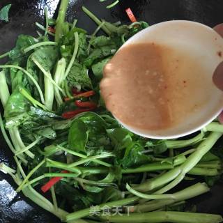 腐乳炒空心菜的做法步骤：6