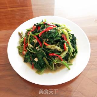 腐乳炒空心菜的做法步骤：9