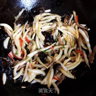 白菜木耳炒肉丝的做法步骤：10