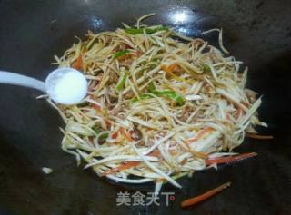 茭白炒肉丝的做法步骤：13