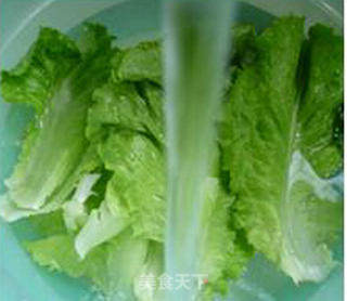 杏鲍菇炒生菜的做法步骤：3