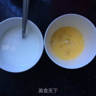 青菜香菇蛋花羹的做法步骤：4