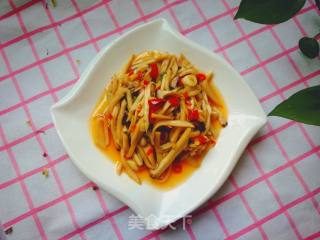 泡椒炒杏鲍菇丝的做法步骤：8