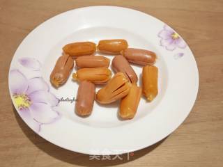 章鱼香肠的做法步骤：2