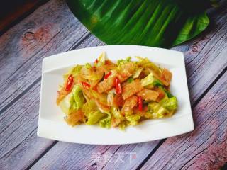 手抓饼拌生菜的做法步骤：8