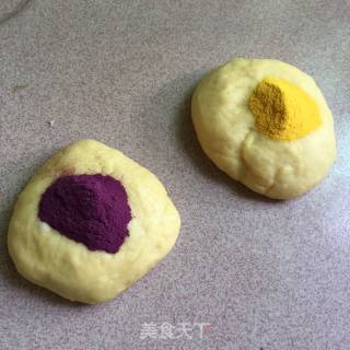 南瓜紫薯吐司的做法步骤：5