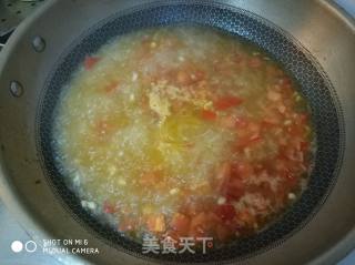 番茄粉丝圆子的做法步骤：2