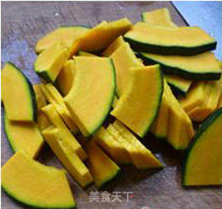 香菇炒日本南瓜的做法步骤：3