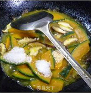 香菇炒日本南瓜的做法步骤：9